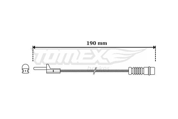 Indikators, Bremžu uzliku nodilums TOMEX Brakes TX 30-09 1