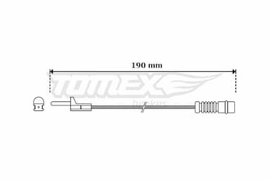 Indikators, Bremžu uzliku nodilums TOMEX Brakes TX 30-09 1