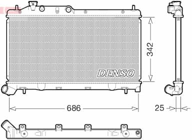 Radiators, Motora dzesēšanas sistēma DENSO DRM36026 1