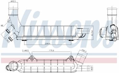 Eļļas radiators, Motoreļļa NISSENS 90976 6