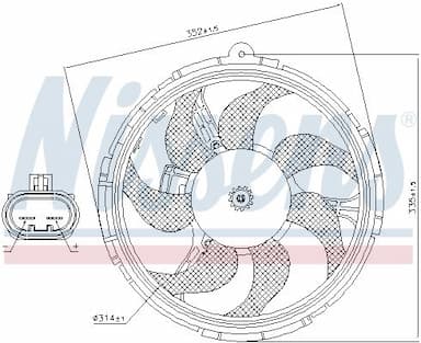 Ventilators, Motora dzesēšanas sistēma NISSENS 85040 6