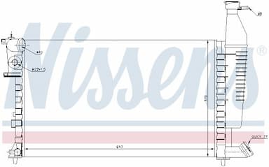 Radiators, Motora dzesēšanas sistēma NISSENS 63716 5