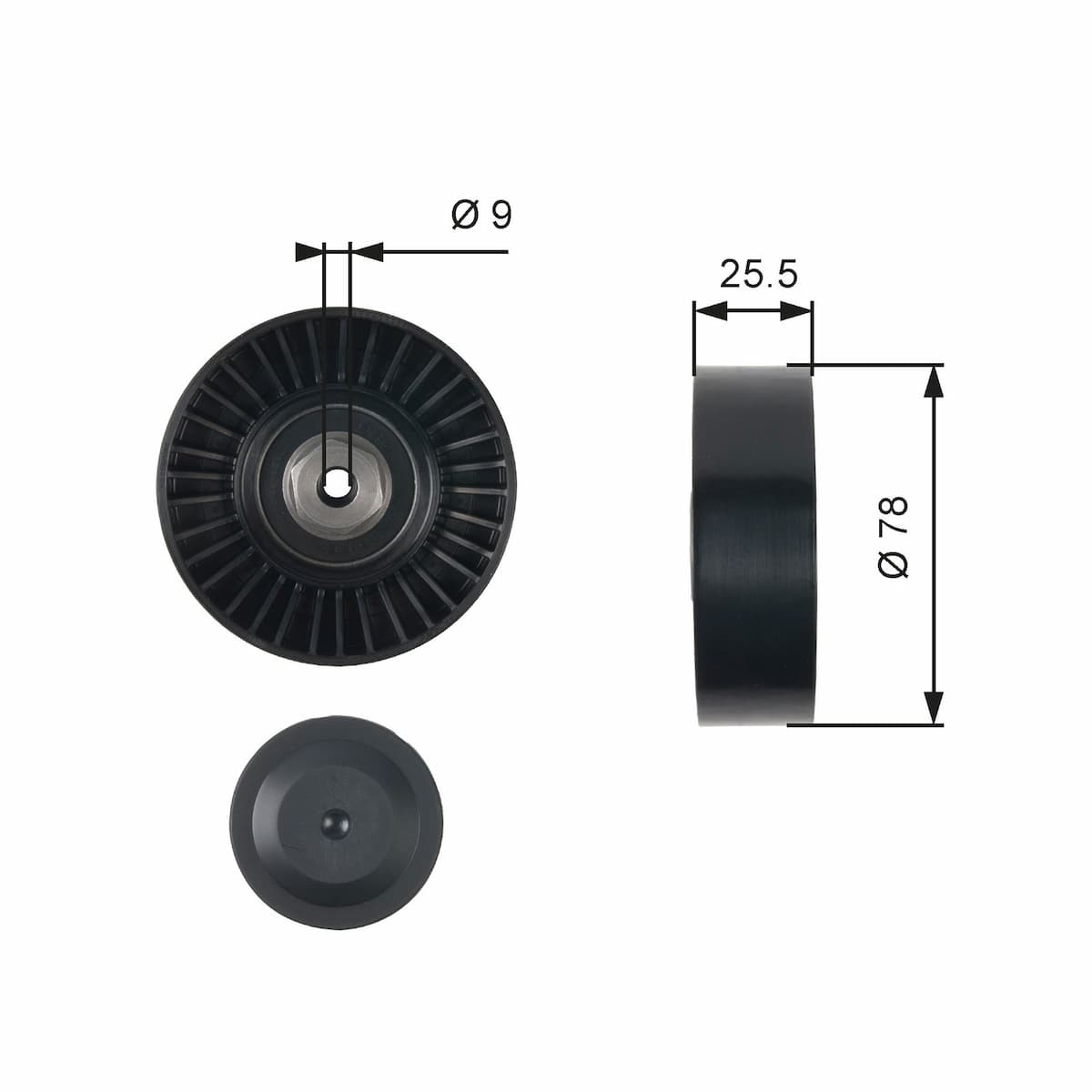 Parazīt-/Vadrullītis, Ķīļrievu siksna GATES T38087 1