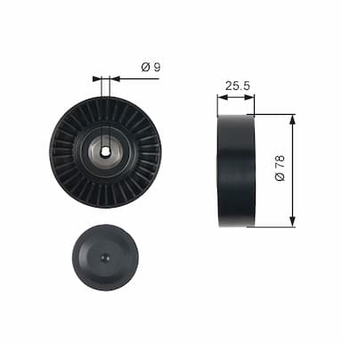 Parazīt-/Vadrullītis, Ķīļrievu siksna GATES T38087 1