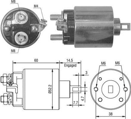 Ievilcējrelejs, Starteris MAGNETI MARELLI 940113050022 1