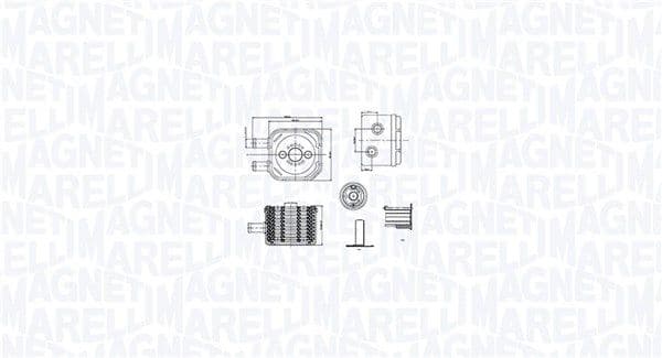 Eļļas radiators, Motoreļļa MAGNETI MARELLI 350300003500 1