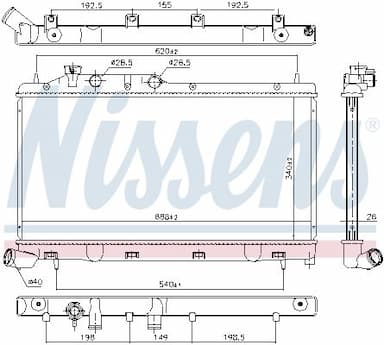 Radiators, Motora dzesēšanas sistēma NISSENS 67737 5