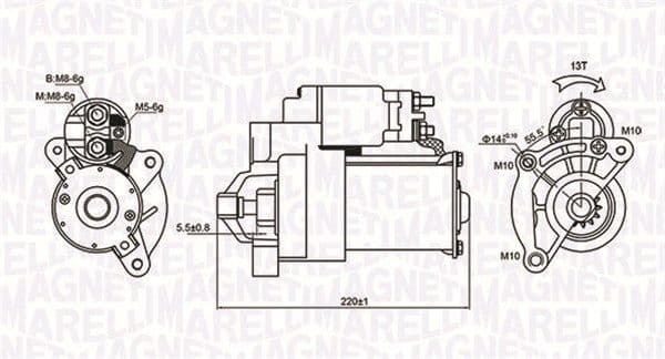 Starteris MAGNETI MARELLI 063720594010 1