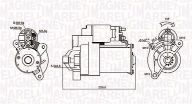 Starteris MAGNETI MARELLI 063720594010 1