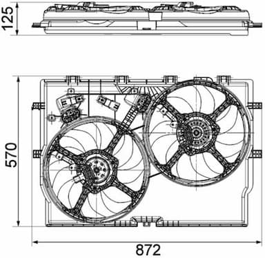 Ventilators, Motora dzesēšanas sistēma MAHLE CFF 194 000P 2