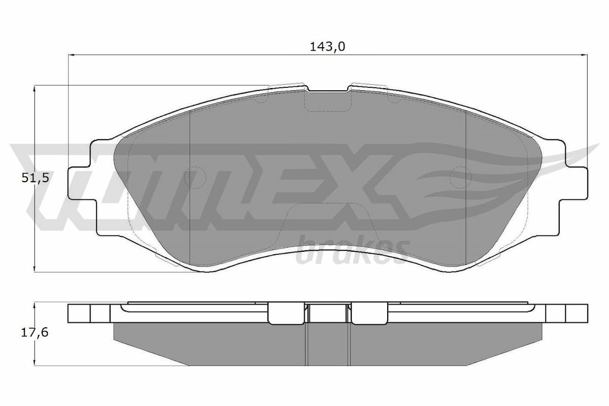 Bremžu uzliku kompl., Disku bremzes TOMEX Brakes TX 10-74 1