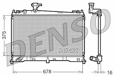 Radiators, Motora dzesēšanas sistēma DENSO DRM44010 1