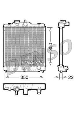 Radiators, Motora dzesēšanas sistēma DENSO DRM40003 1