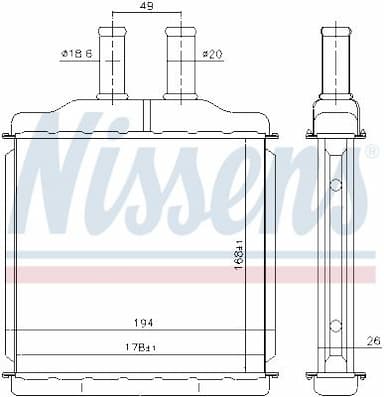 Siltummainis, Salona apsilde NISSENS 76509 6