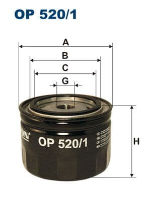 Eļļas filtrs FILTRON OP 520/1 1