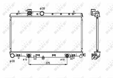 Radiators, Motora dzesēšanas sistēma NRF 53698 1