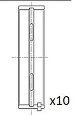 Kloķvārpstas gultnis FAI AutoParts BM1025-STD 1