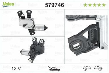 Stikla tīrītāju motors VALEO 579746 1