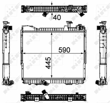 Radiators, Motora dzesēšanas sistēma NRF 53860 1