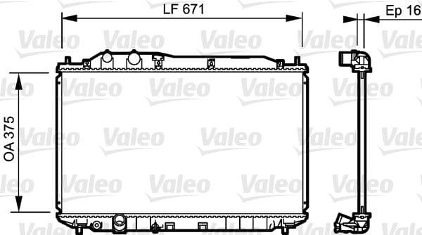 Radiators, Motora dzesēšanas sistēma VALEO 735238 1