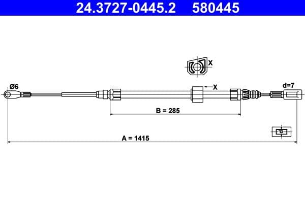 Trose, Stāvbremžu sistēma ATE 24.3727-0445.2 1