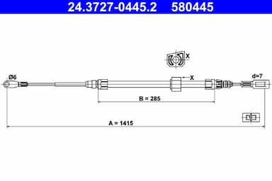 Trose, Stāvbremžu sistēma ATE 24.3727-0445.2 1