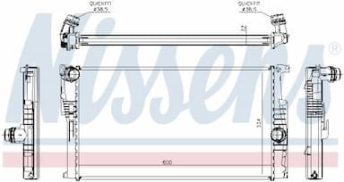 Radiators, Motora dzesēšanas sistēma NISSENS 60816 6