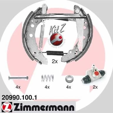 Bremžu loku komplekts ZIMMERMANN 20990.100.1 1