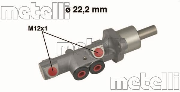 Galvenais bremžu cilindrs METELLI 05-0534 1