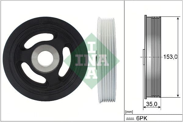 Piedziņas skriemelis, Kloķvārpsta Schaeffler INA 544 0104 10 1