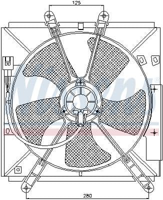 Ventilators, Motora dzesēšanas sistēma NISSENS 85330 6