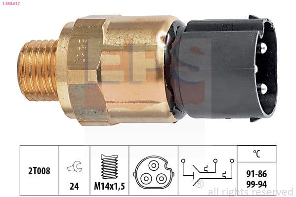 Termoslēdzis, Radiatora ventilators EPS 1.850.617 1