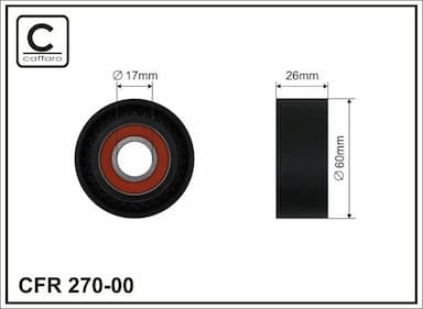 Spriegotājrullītis, Ķīļrievu siksna CAFFARO 270-00 1