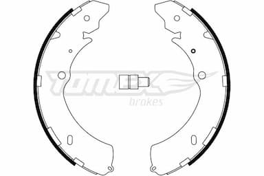 Bremžu loku komplekts TOMEX Brakes TX 23-28 1