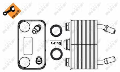 Eļļas radiators, Automātiskā pārnesumkārba NRF 31076 5