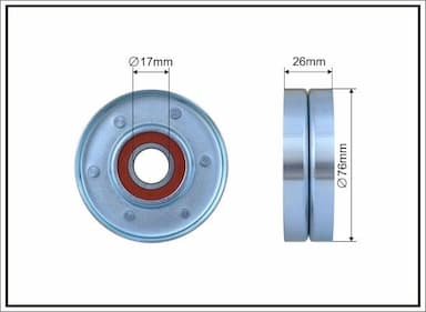 Spriegotājrullītis, Ķīļrievu siksna CAFFARO 185-00 1