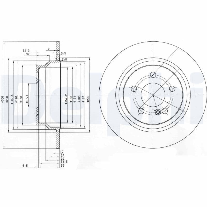 Bremžu diski DELPHI BG3757 1