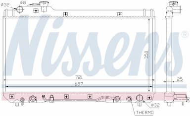 Radiators, Motora dzesēšanas sistēma NISSENS 64761 5