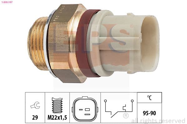 Termoslēdzis, Radiatora ventilators EPS 1.850.197 1