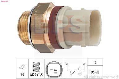 Termoslēdzis, Radiatora ventilators EPS 1.850.197 1