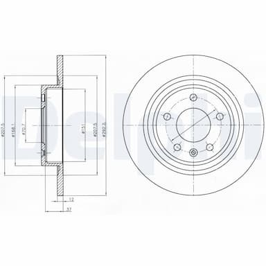 Bremžu diski DELPHI BG4279 1