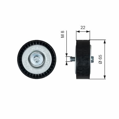 Parazīt-/Vadrullītis, Ķīļrievu siksna GATES T36734 1