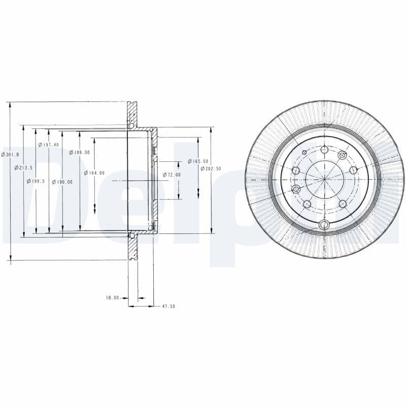 Bremžu diski DELPHI BG4336 1