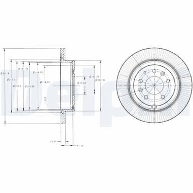 Bremžu diski DELPHI BG4336 1