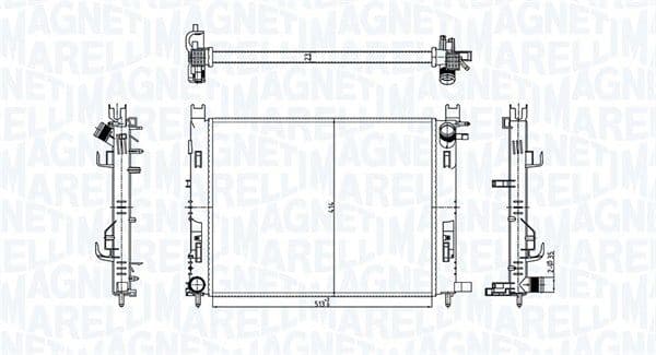 Radiators, Motora dzesēšanas sistēma MAGNETI MARELLI 350213182100 1