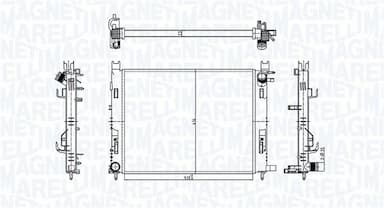 Radiators, Motora dzesēšanas sistēma MAGNETI MARELLI 350213182100 1