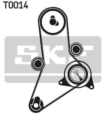 Zobsiksnas komplekts SKF VKMA 02381 2