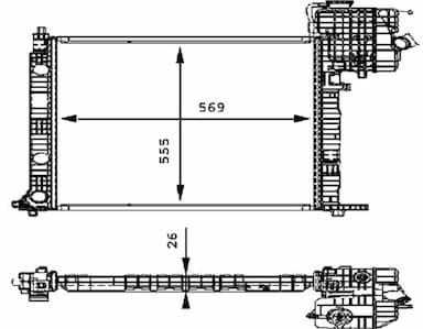 Radiators, Motora dzesēšanas sistēma MAHLE CR 386 000P 2