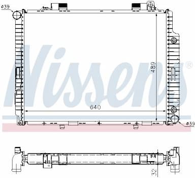 Radiators, Motora dzesēšanas sistēma NISSENS 62665A 5