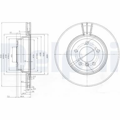 Bremžu diski DELPHI BG3959 1